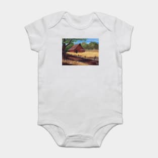 Red Country Barn Baby Bodysuit